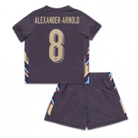 Camisa de Futebol Inglaterra Alexander-Arnold #8 Equipamento Secundário Infantil Europeu 2024 Manga Curta (+ Calças curtas)